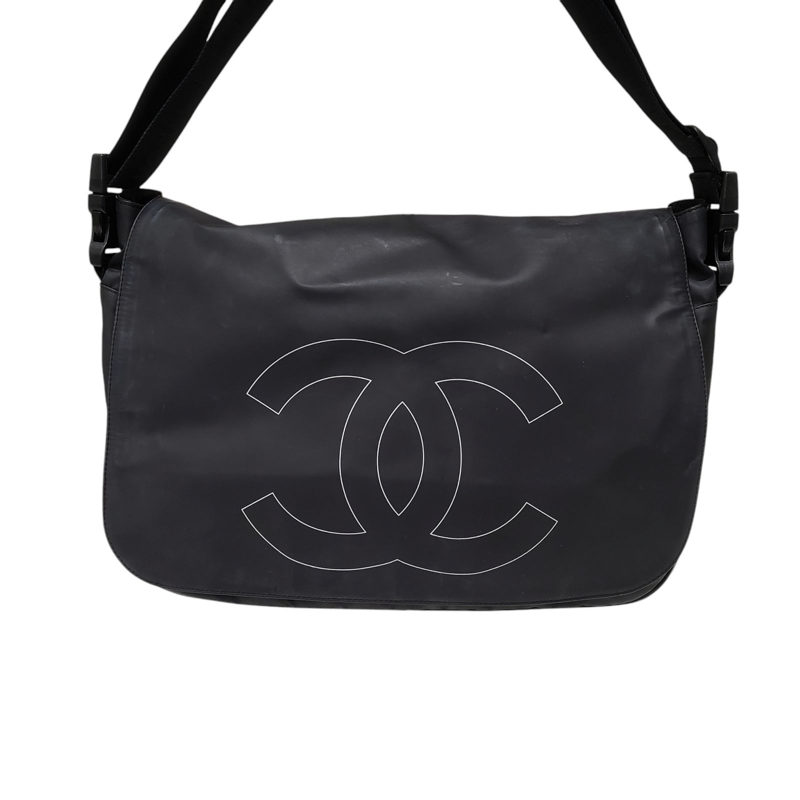CHANEL シャネル スポーツ ライン ココマーク PVC メッセンジャー