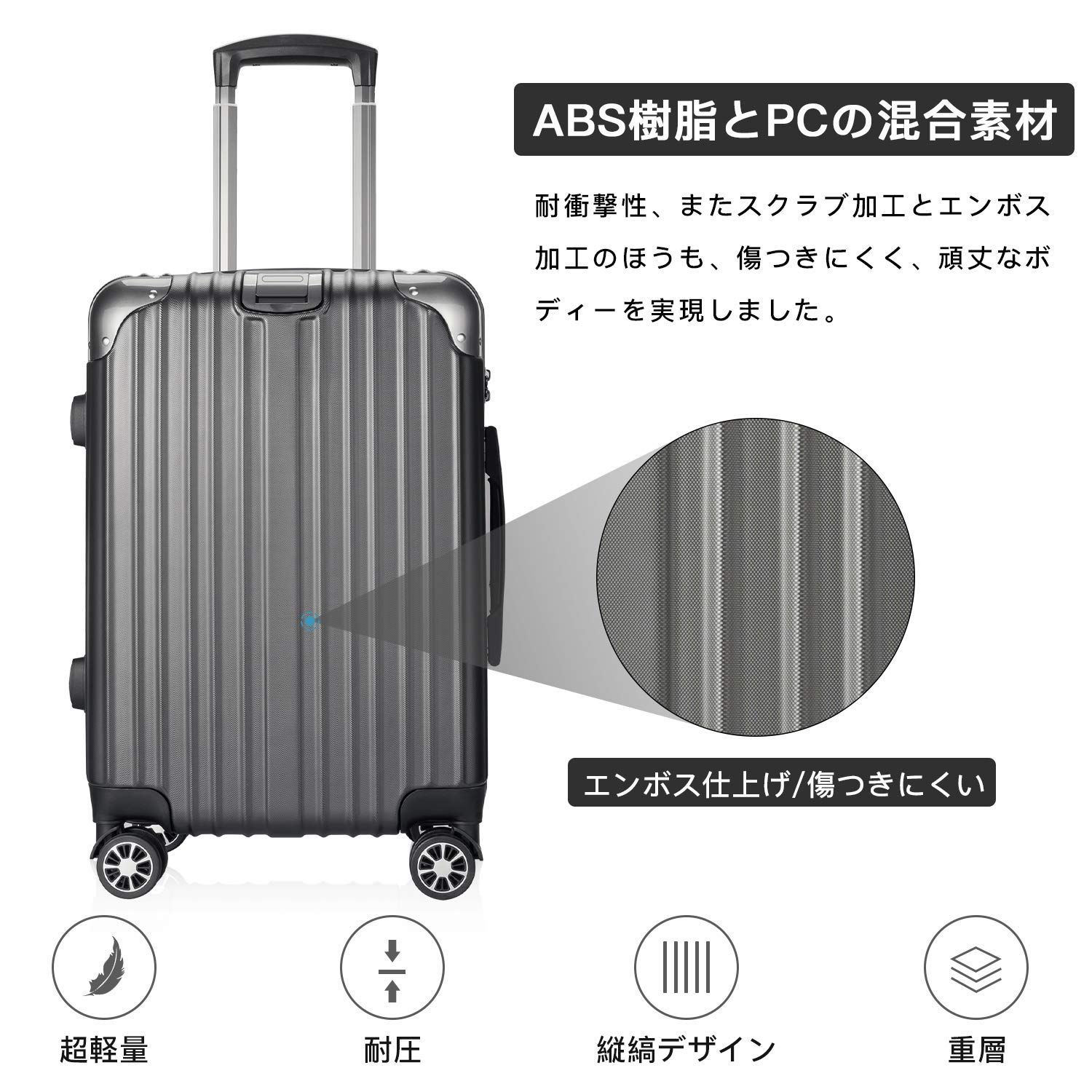 文房具・事務用品 [VARNIC] スーツケース キャリーバッグ キャリー 