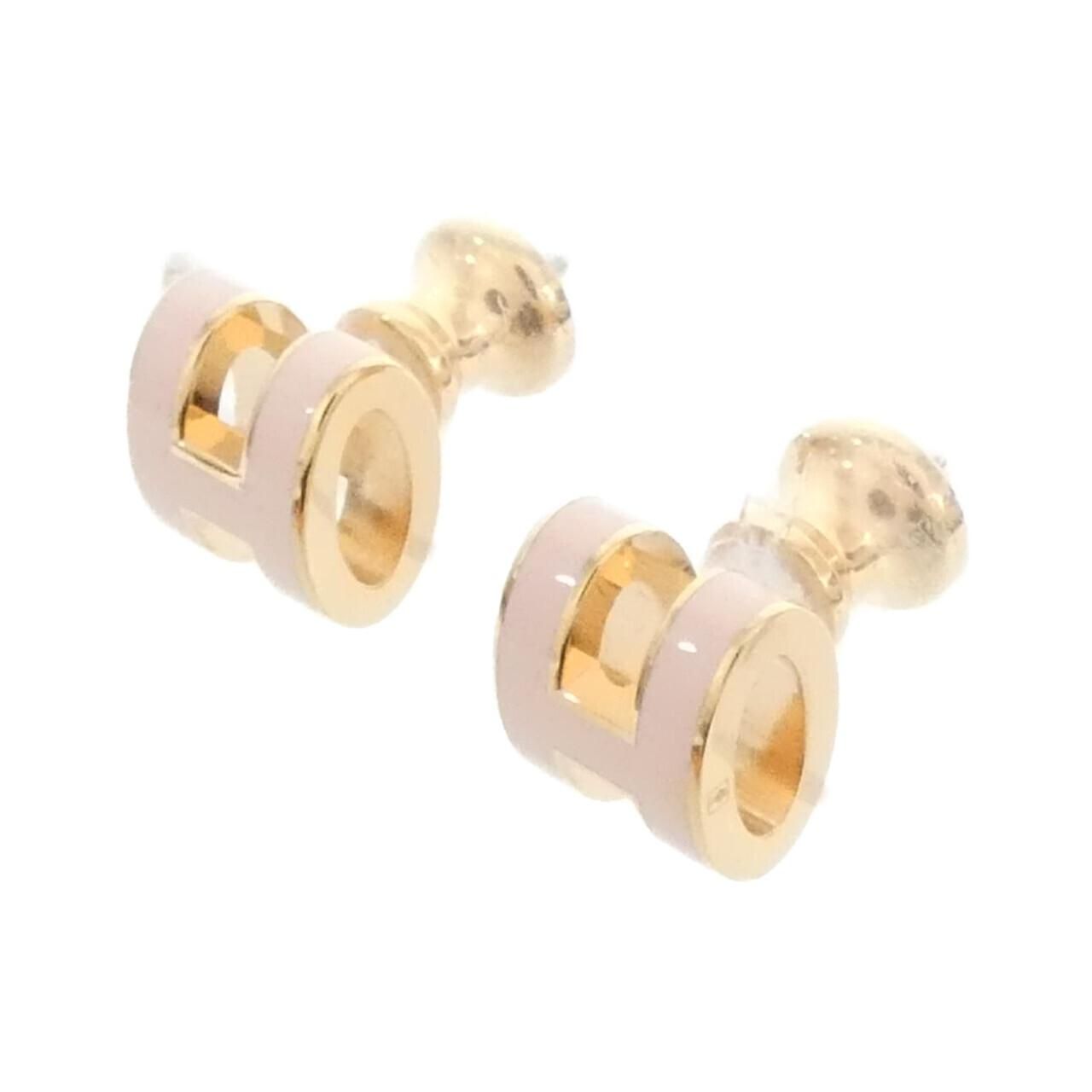 [最終価格]<新品>HERMES ミニポップh ピアス　マロングラッセ ポップH ミニ ピアス マロングラッセ ベージュ[H608002FO 55] Pop H