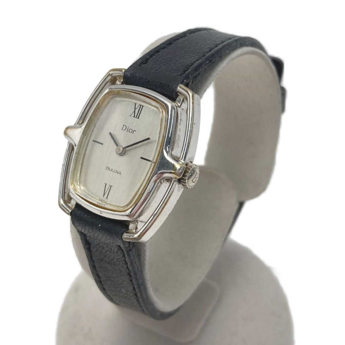 Dior ディオール/BULOVA ブローバ ダブルネーム シルバー 手巻き