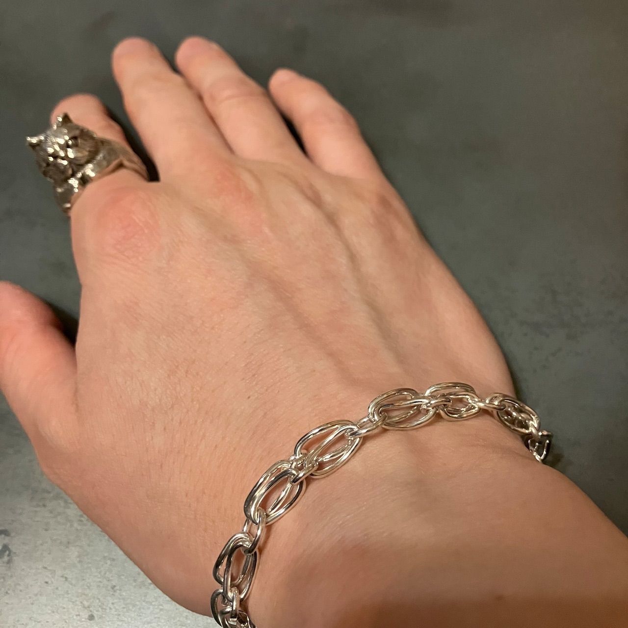 本物品質の SILVER925 BRACELET/シルバー/ブレス MANTEL DESIGN DEFORMATION アクセサリー