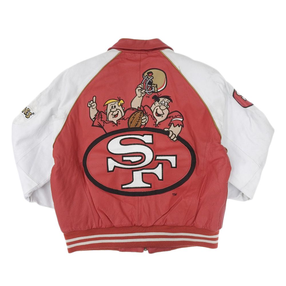 サンフランシスコ49ersレザースタジャン サンフランシスコ49ersレザー