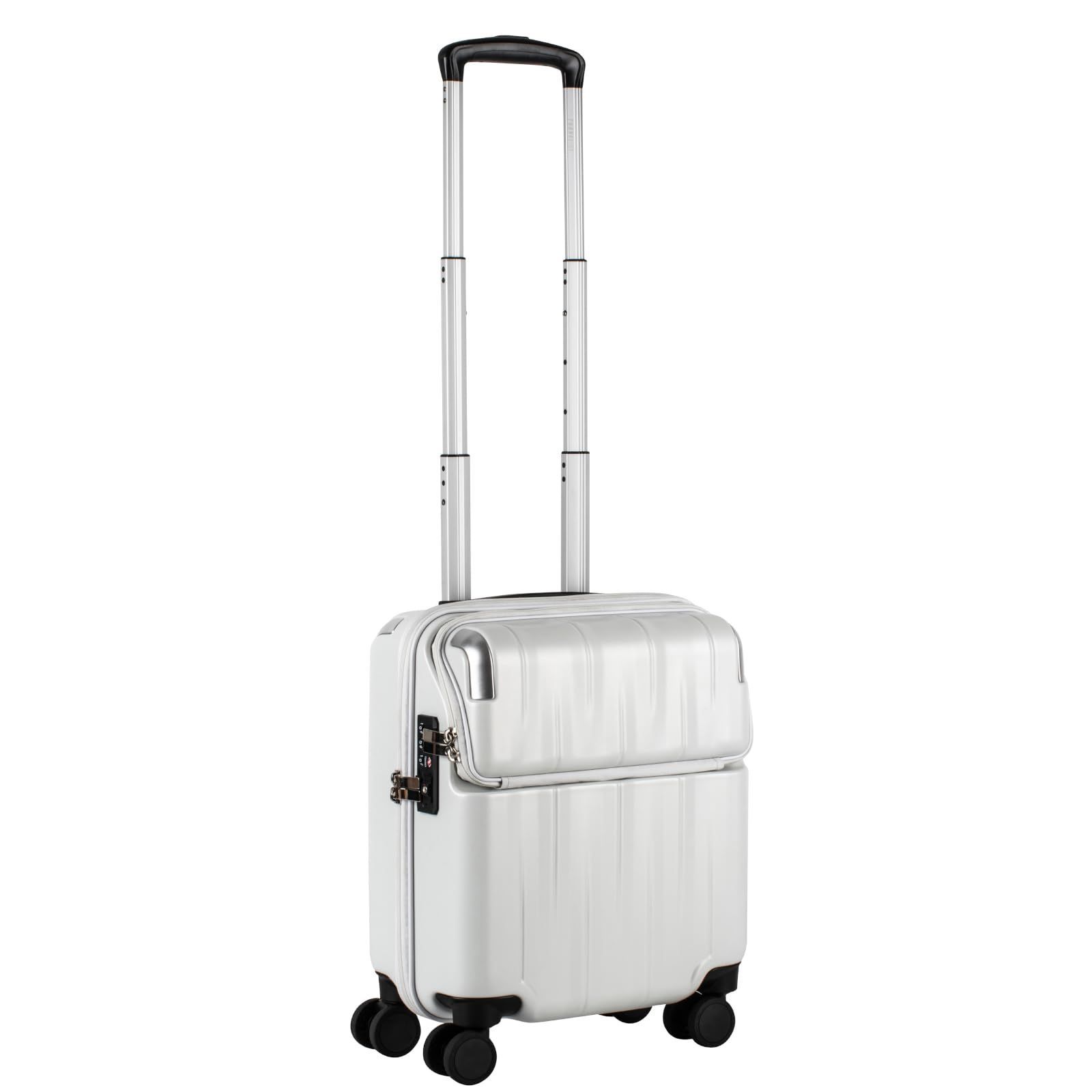 ジッパーキャリー 機内持ち込みサイズ キャリーケース トップオープン フロントオープン スーツケース ブレーキ付き ストッパー付き レスト トラベリスト 23L コインロッカー対応