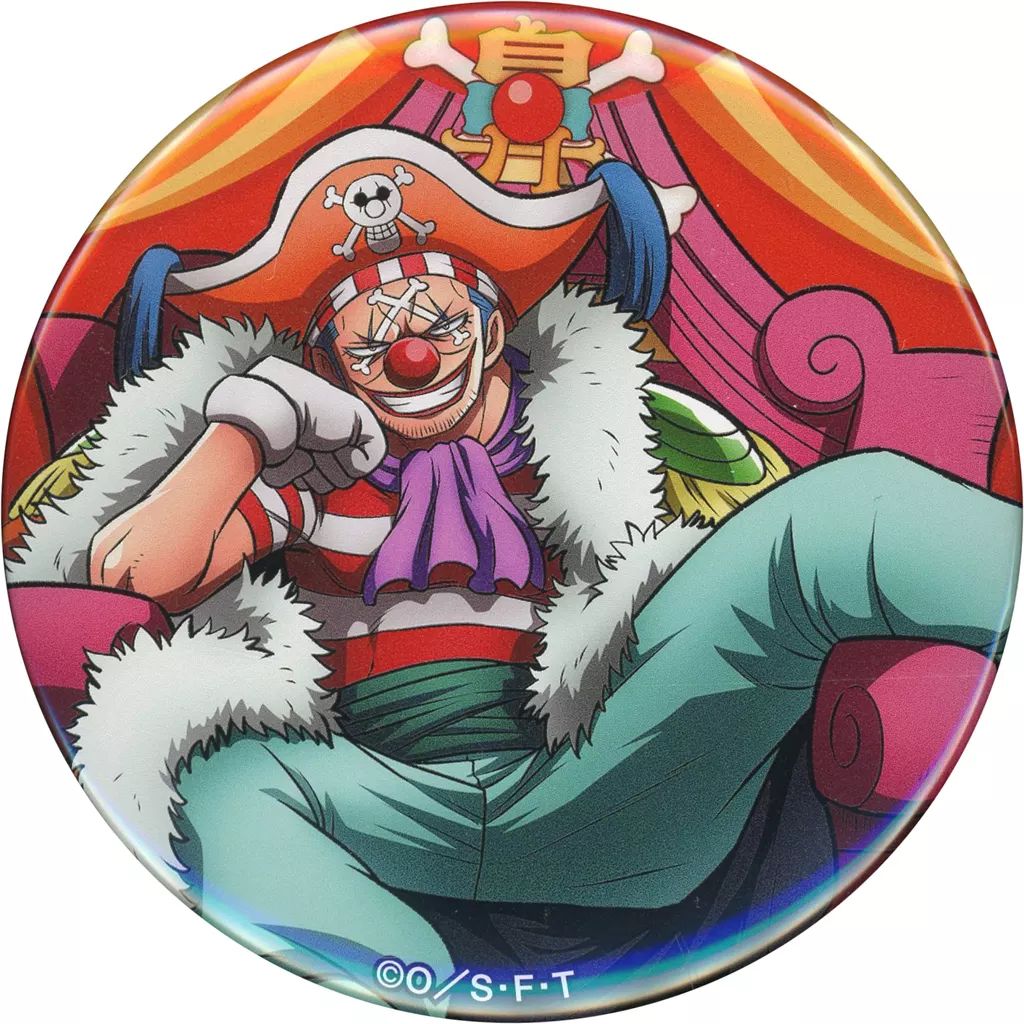 ワンピース　ONE PIECE バギー　ピンズ　レトロ　レア 中古】バッジ・ビンズ バギー 「ワンピース “輩”缶バッジ 第26弾