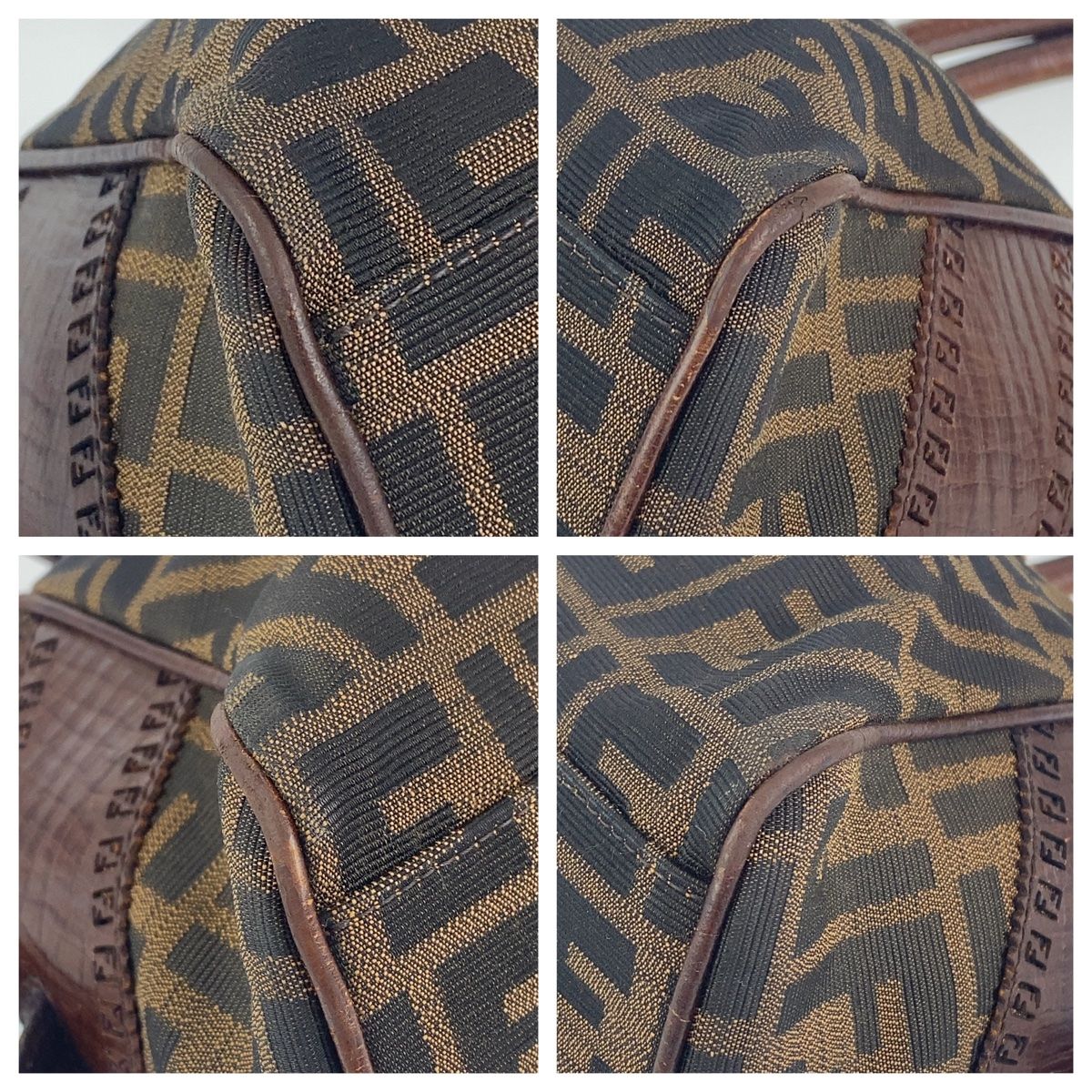 FENDI フェンディ ズッカ柄 エトニコ ブラウン キャンバス