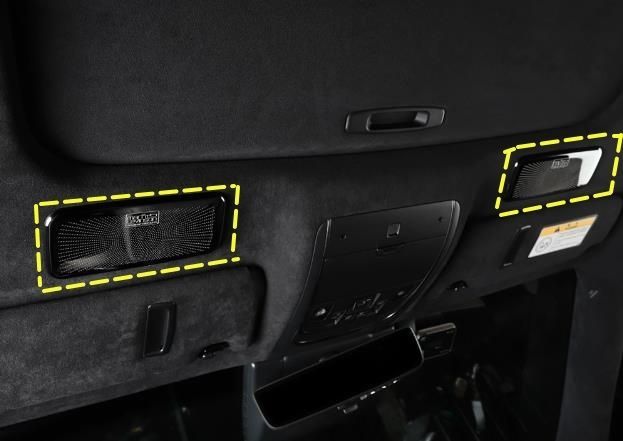 18-25 レクサス LS LS500h 2色選択 屋根 フロントスピーカーネット カバー デッキ スピーカー 2017年ー サイド2個セット