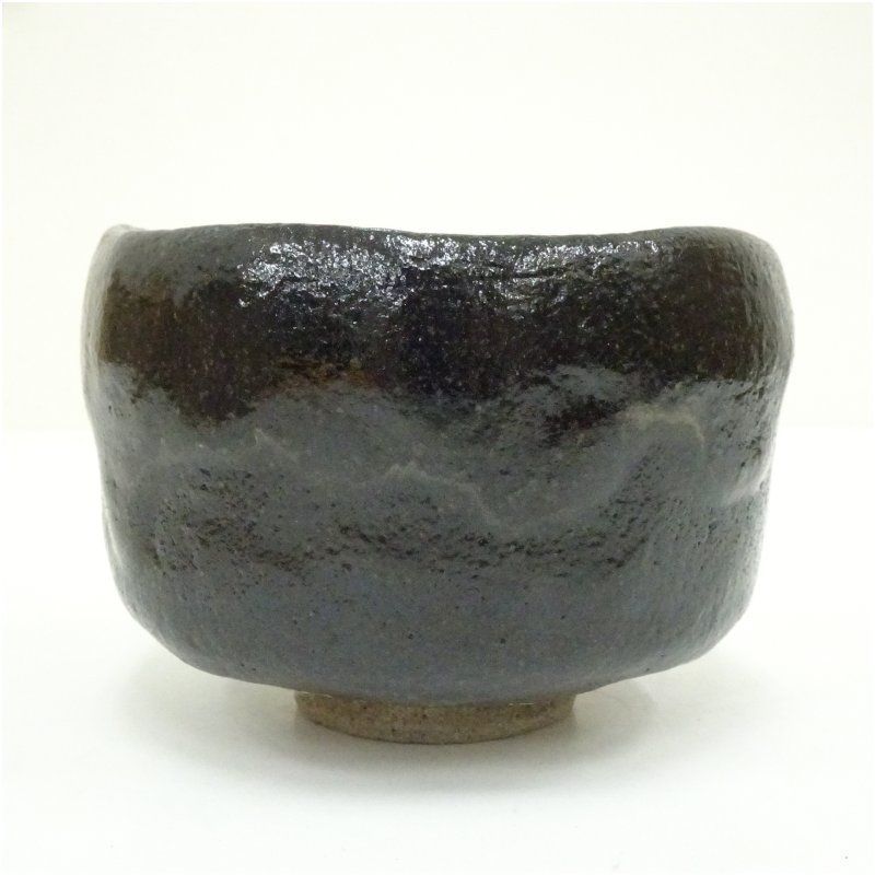 園部玄哉造 黒楽茶碗（共箱） 茶道 抹茶 おしゃれ 抹茶茶碗 抹茶碗 和