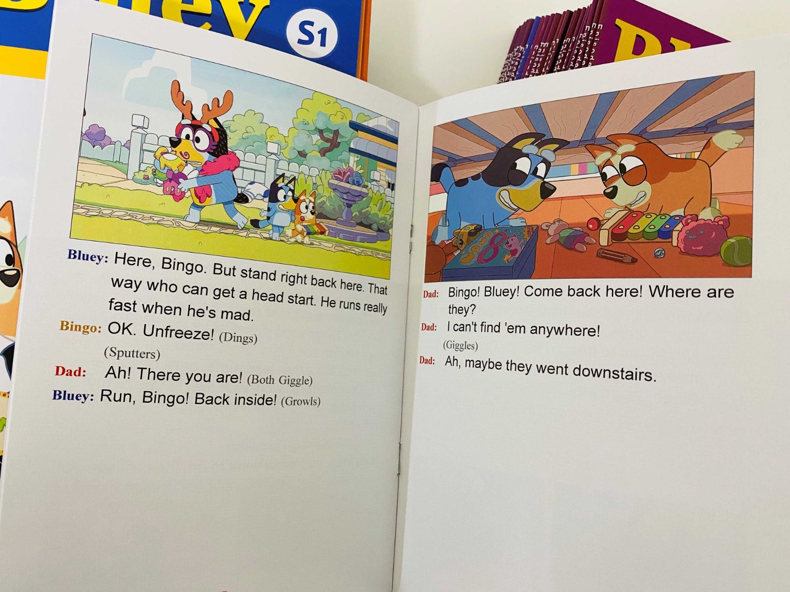 64GBモデルMaiyaPen付お得セット】ブルーイ 台本版英語絵本 Bluey 音源