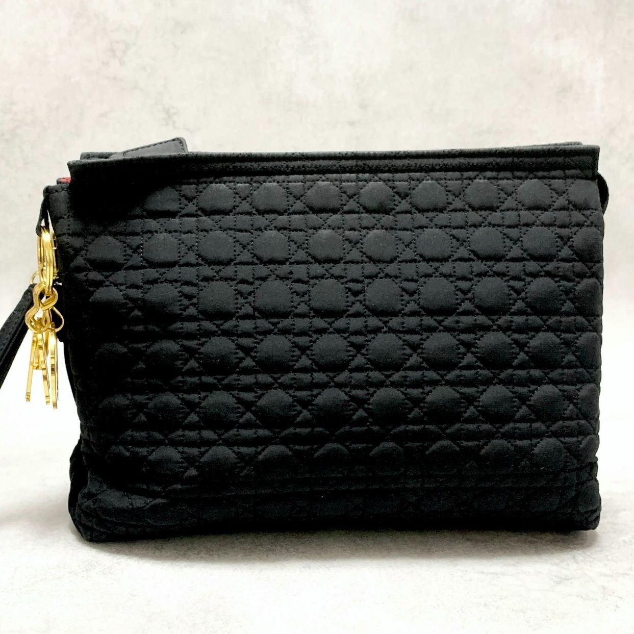 Dior レディディオール ナイロン バッグ カナージュ ブラック