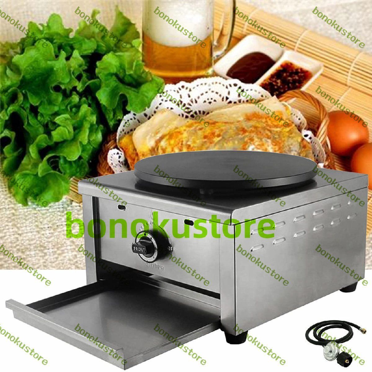 業務用ガスクレープメーカーマシン LPGガスパンケーキマシン