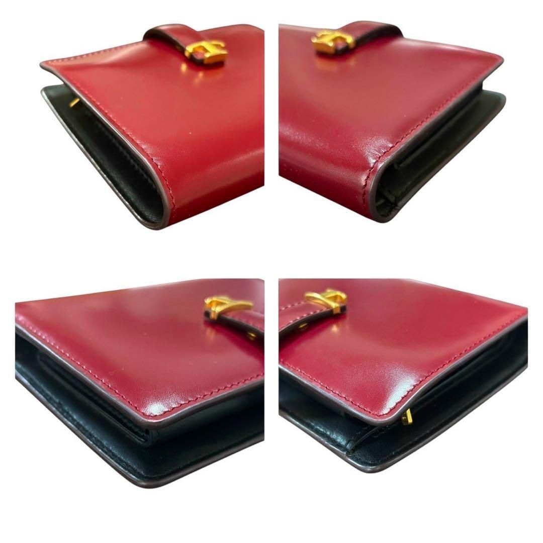【美品】TOD'S トッズ　二つ折り財布　コンパクト　ダブルT ビジネス　箱付き TOD'S - ◇お値打ち品◇ □美品□ トッズ T タイムレス 二つ折り