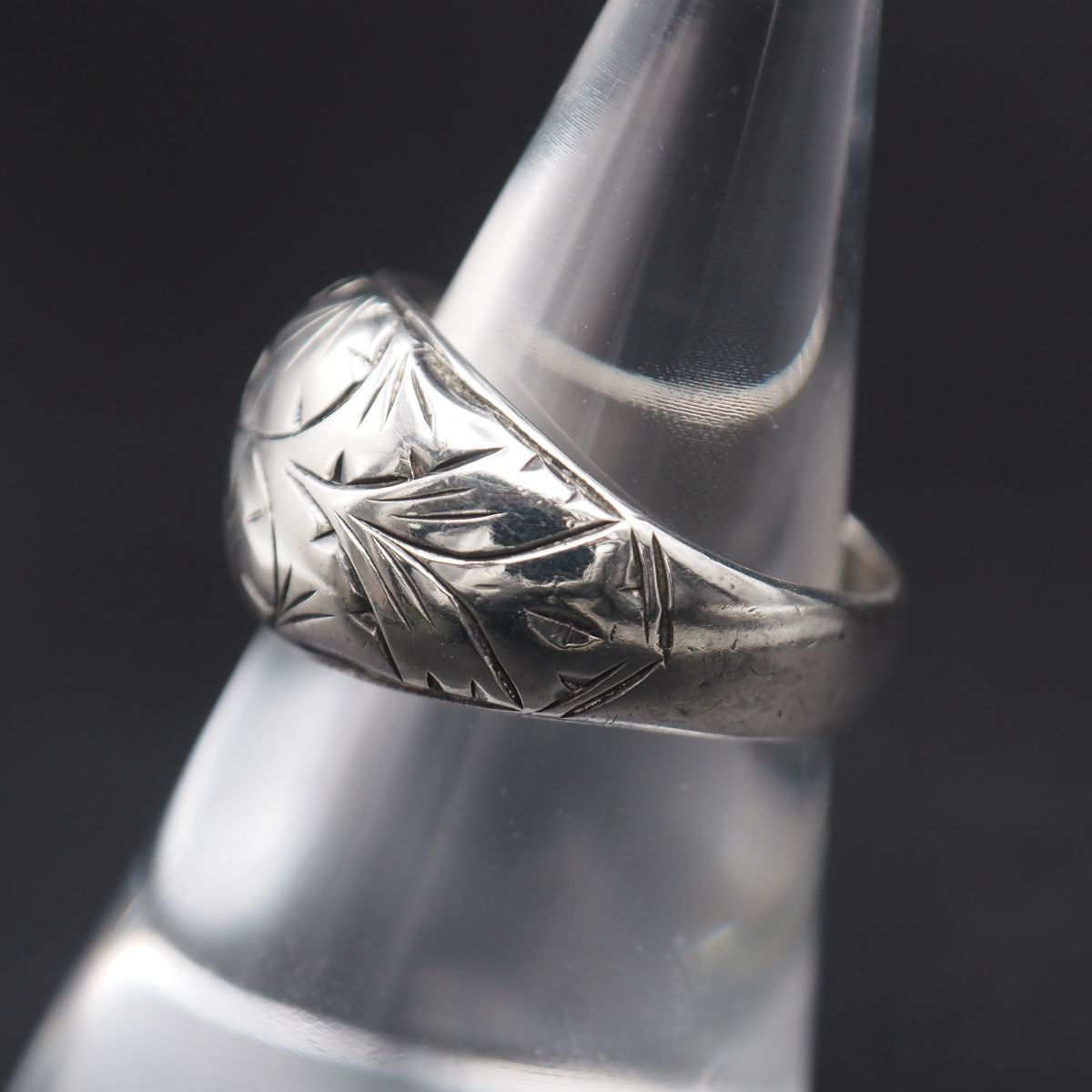 A756 ヴィンテージ SILVER刻印 リング 彫刻 デザイン シルバー