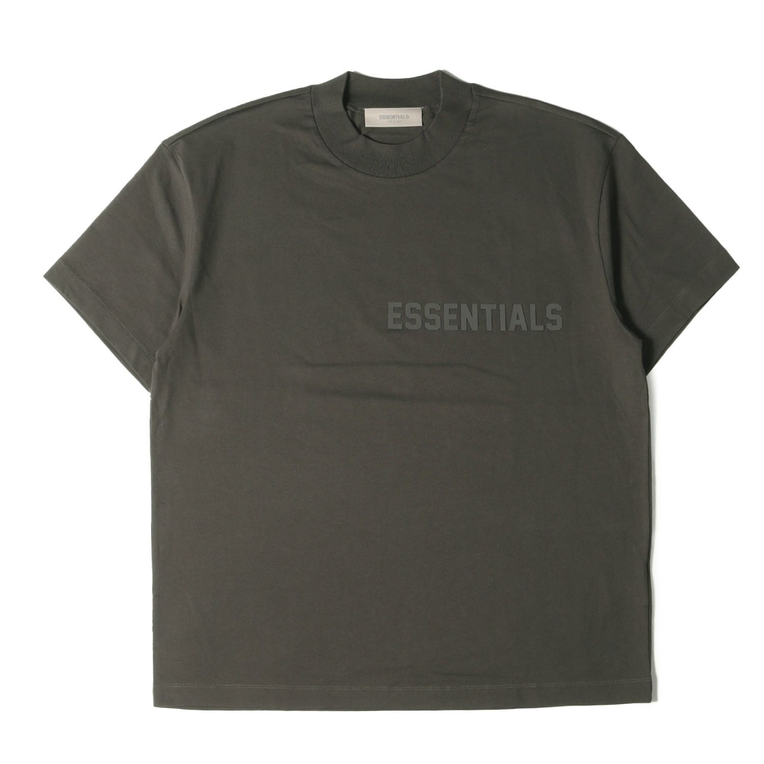 美品 FEAR OF GOD Tシャツ サイズ:M 22AW FOG ESSENTIALS シリコンプリント オーバーサイズ クルーネック Tシャツ  オフブラック トップス カットソー 半袖【メンズ】 - メルカリ