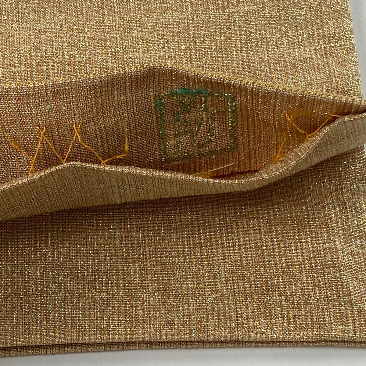 No.2605 正絹向かい鳳凰市松綴錦袋帯　落款　　美品 楽天市場】鳳凰袋帯の通販