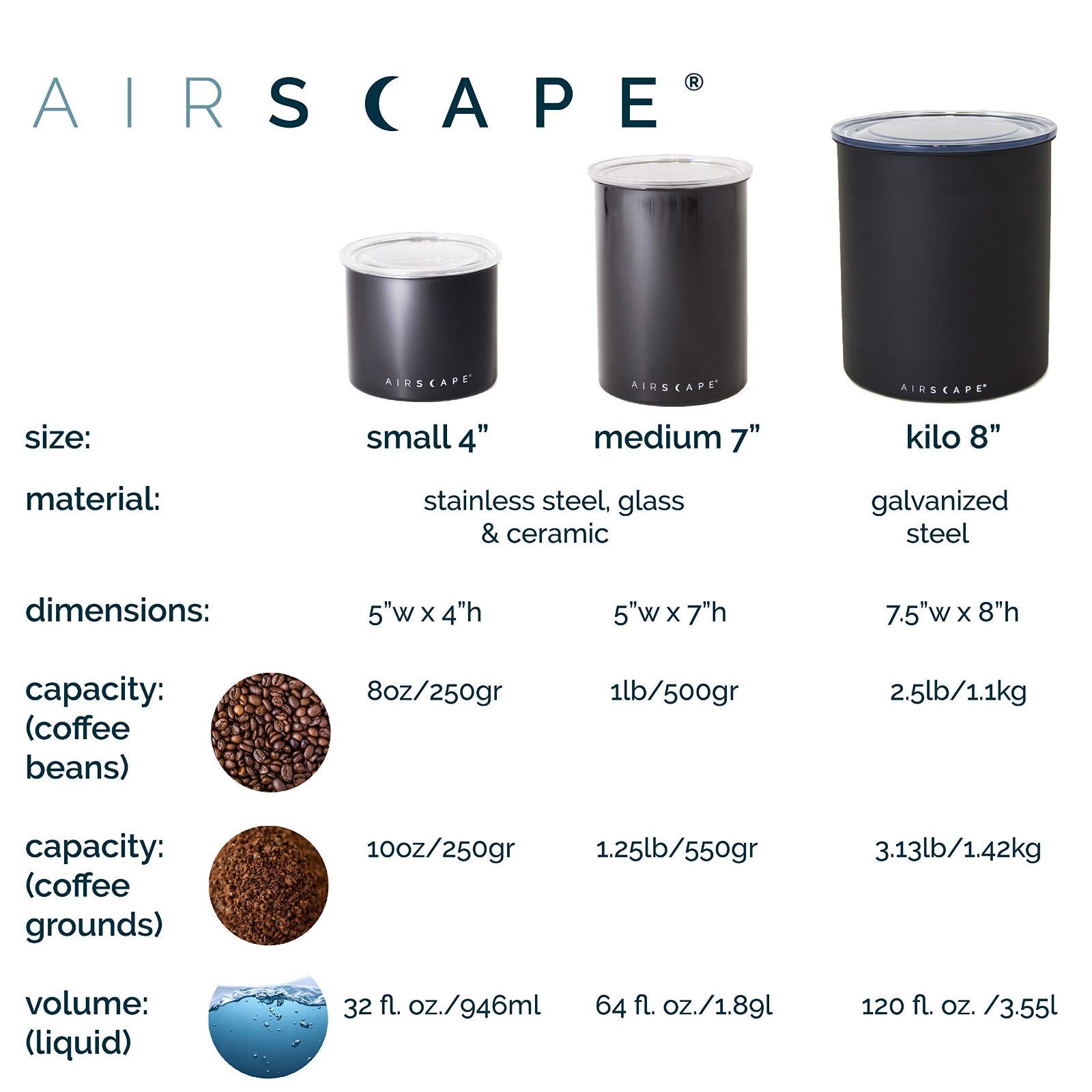 人気商品】エアスケープ Airscape 真空 保存容器 キャニスター