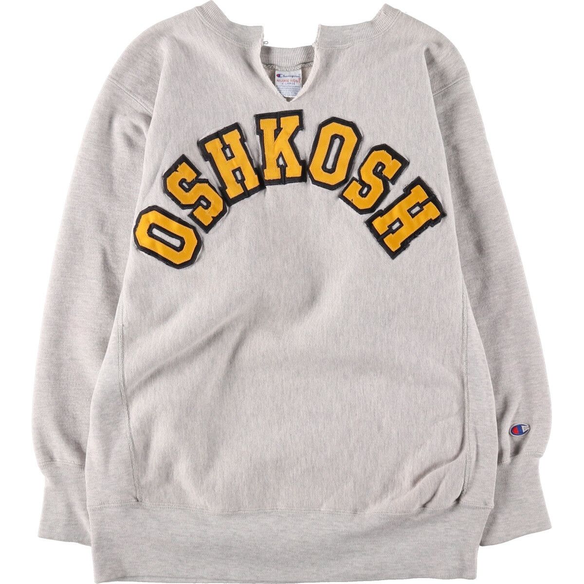 古着 90年代 チャンピオン Champion REVERSE WEAVE リバースウィーブ 刺繍タグ カットオフ カレッジスウェットシャツ/eaa485626