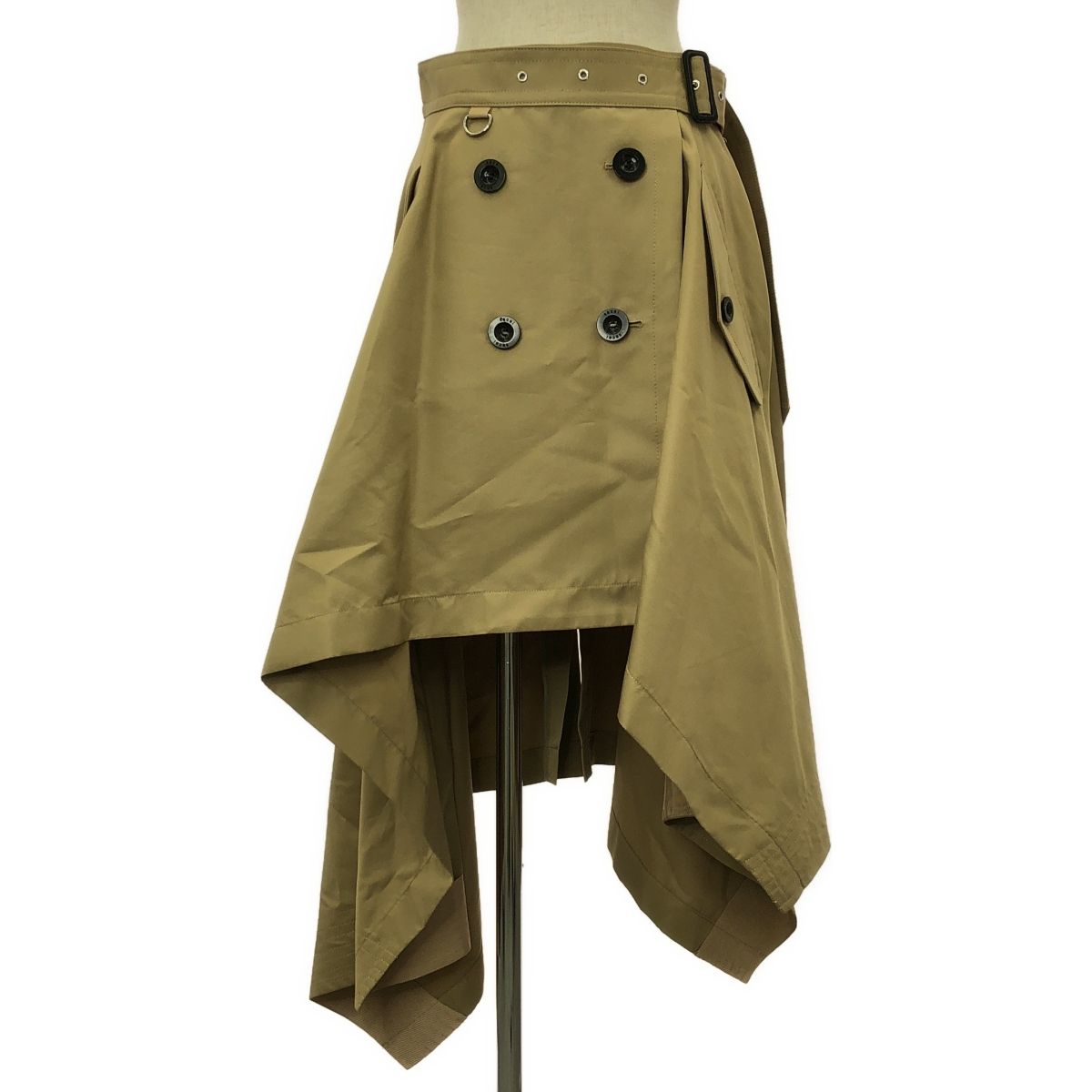 sacai | サカイ | コットン トレンチ ラップスカート | 2 | ベージュ | レディース
