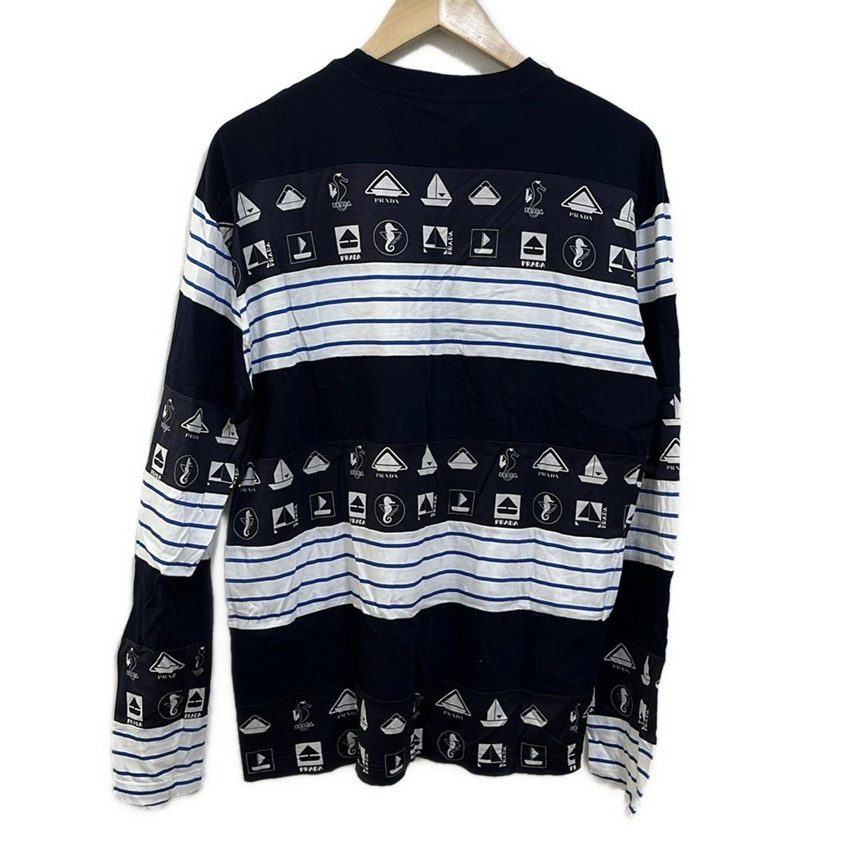 PRADA(プラダ) 長袖Tシャツ サイズM メンズ - UJL060 ダーク