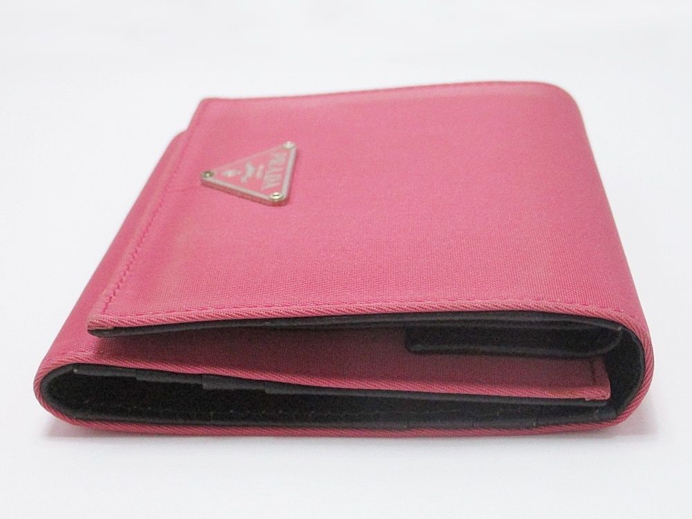 B24-1599 PRADA プラダ 三つ折り財布 コンパクトウォレット ナイロン