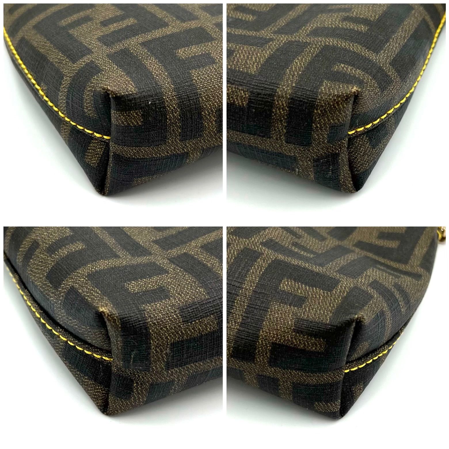 フェンディ アクセサリー ポーチ チェーンバッグ ズッカ柄 レディース