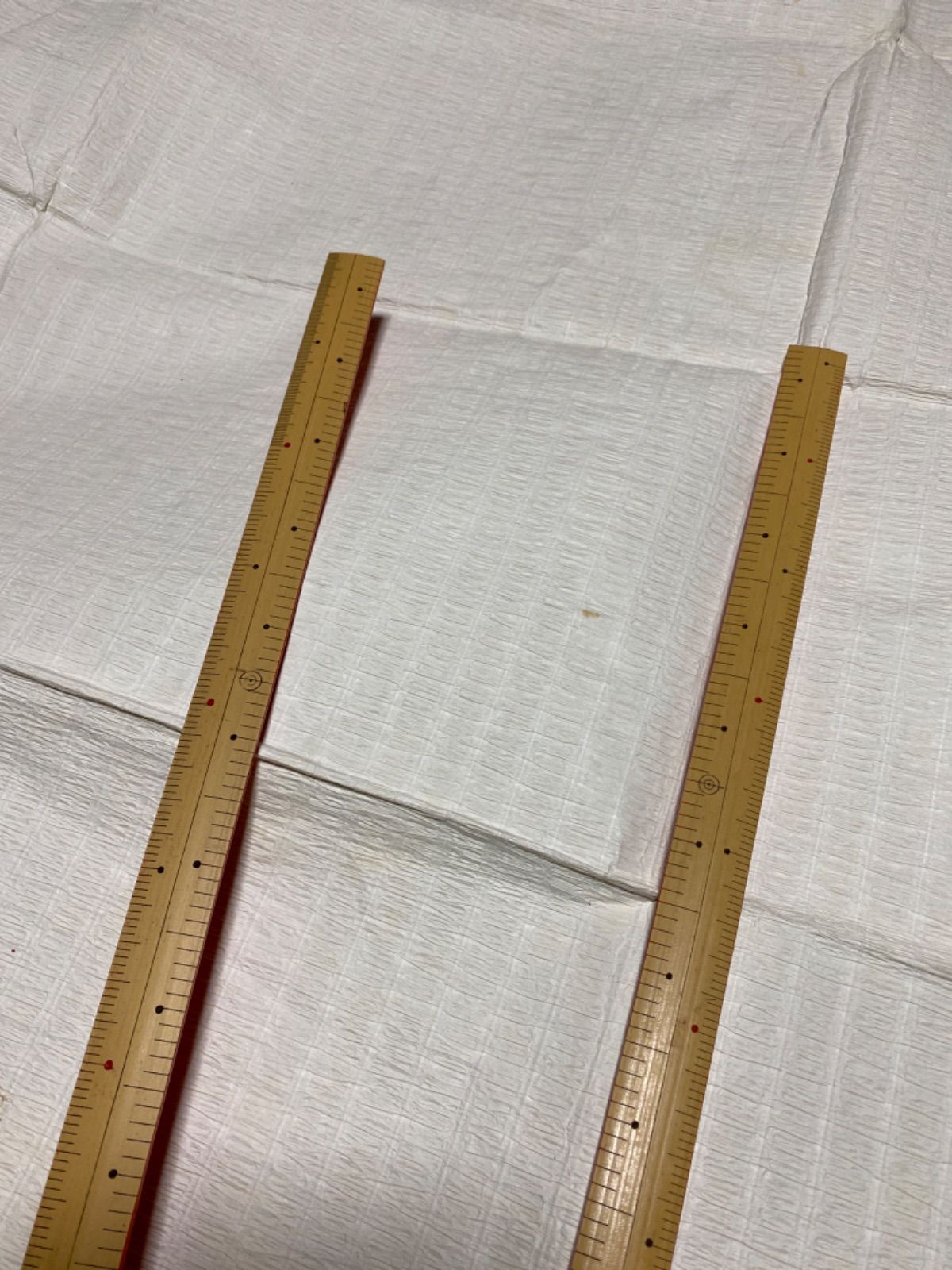 尺・センチ対応ものさし 2尺・75cm 寸 cm付 竹製 定規　２本セット