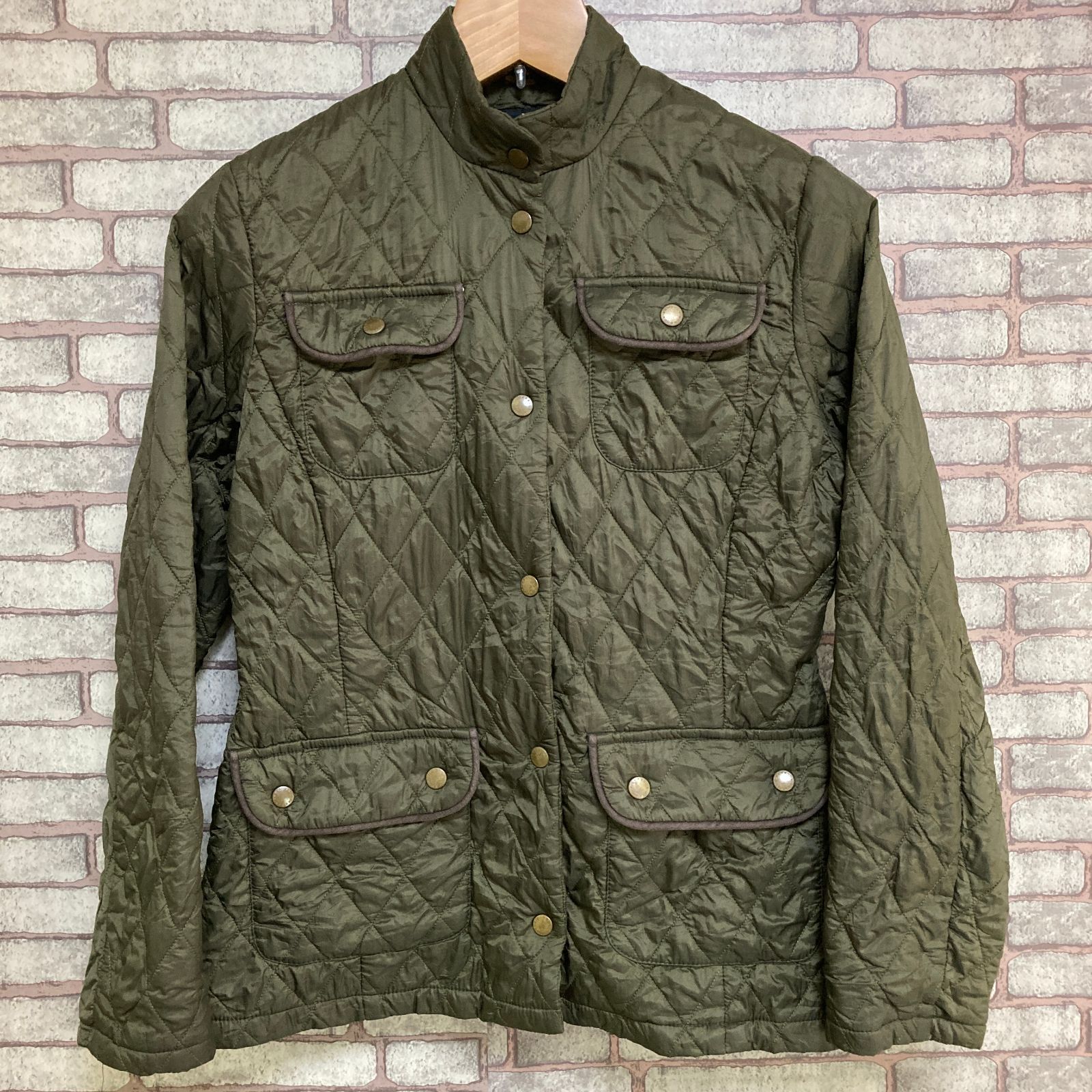 Barbour バブアー キルティングジャケット グリーン レディース L