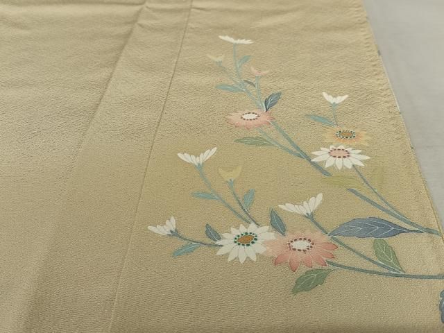 平和屋着物○本加賀友禅作家 安藤雅紀 訪問着 風景花文 暈し染め 正絹