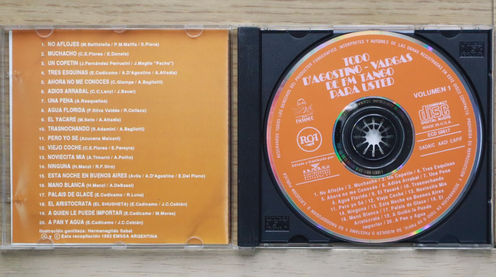 中古CD☆その他CD/□ Todo D'Agostino Vargas De Fm Tango Para