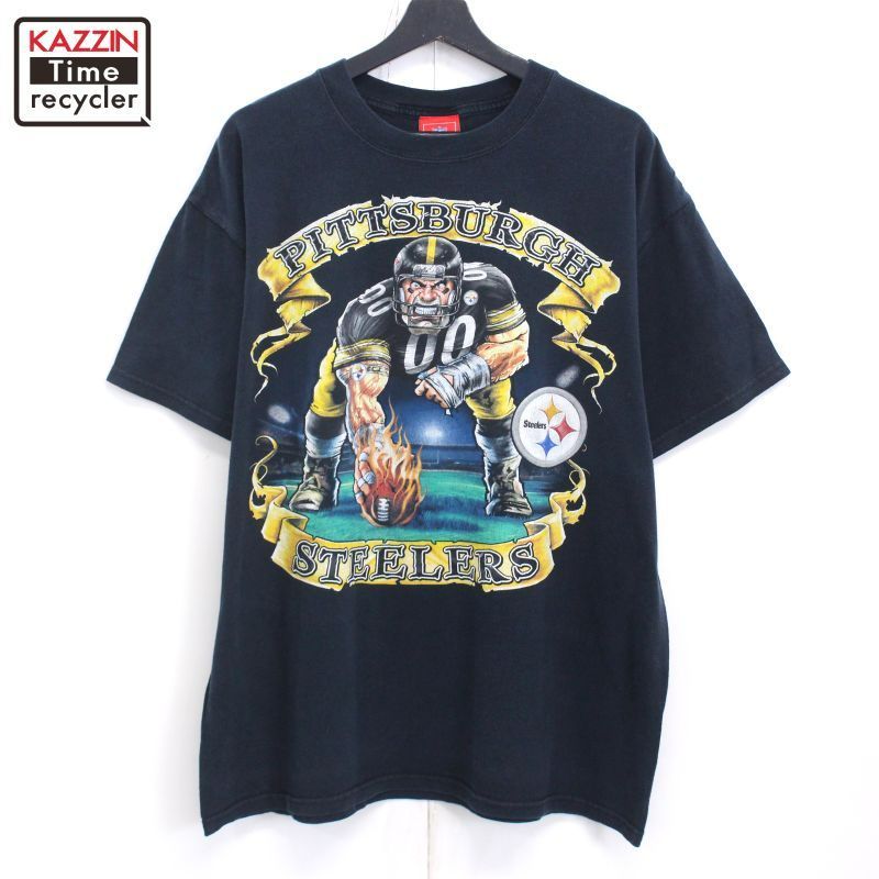 00s NFL ピッツバーグ・スティーラーズ 半袖Ｔシャツ メンズ 表記XLサイズ
