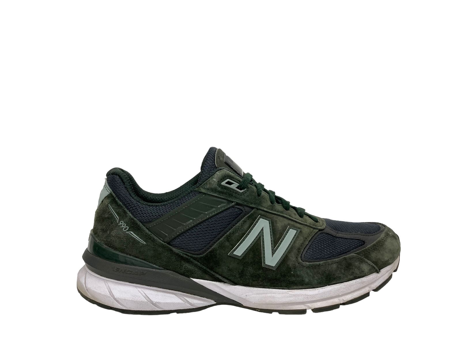 USA製 NEW BALANCE (ニューバランス) M990DC5 スエード×メッシュ ローカット スニーカー US12D 30cm  ライフルグリーン カーキ /028