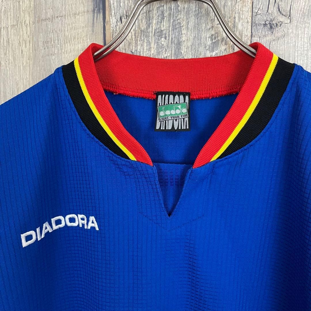 OLD DIADORA 90s ディアドラ ドイツカラー ゲームシャツ XO - メルカリ
