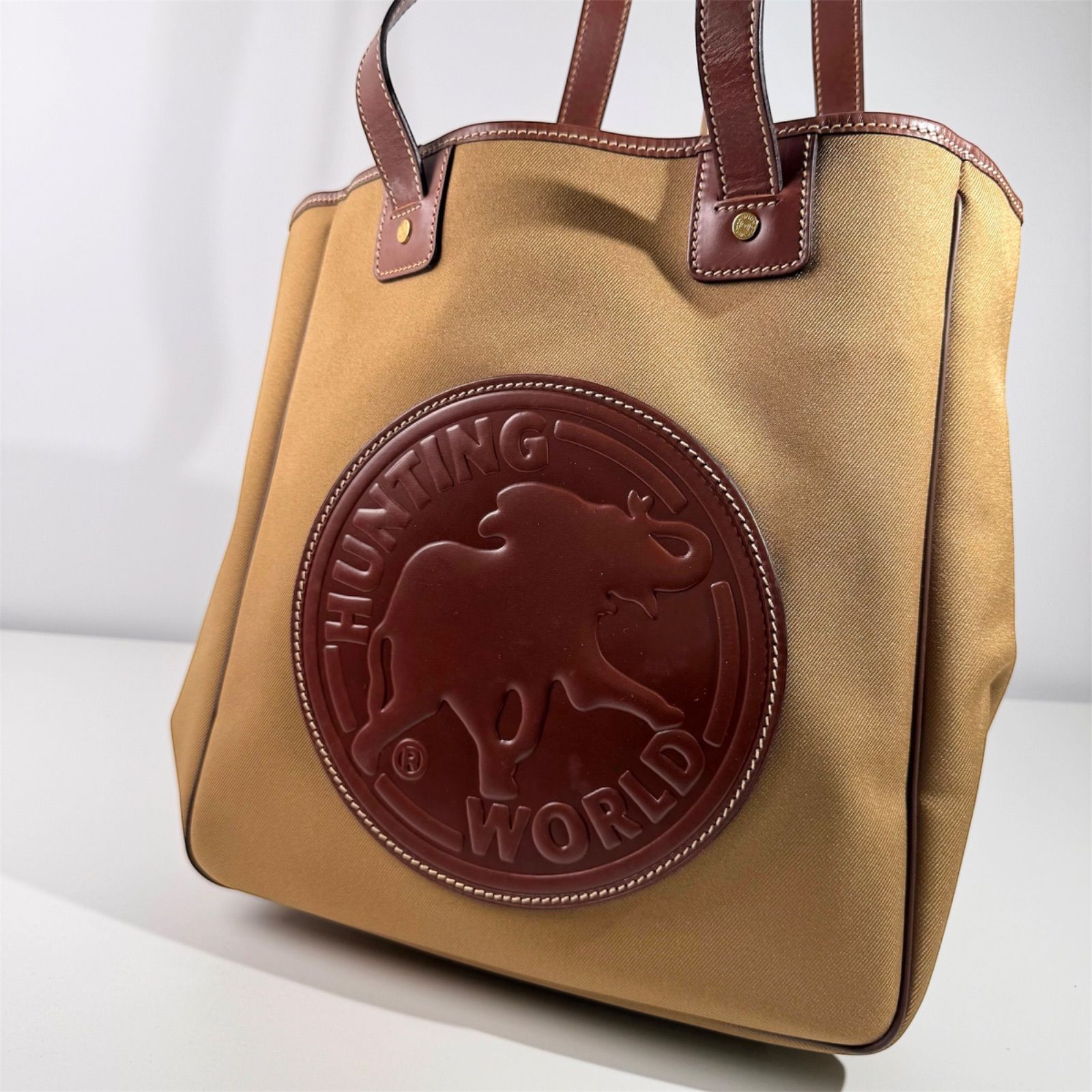 美品✨ ハンティングワールド トートバッグ A4収納 キャンバス