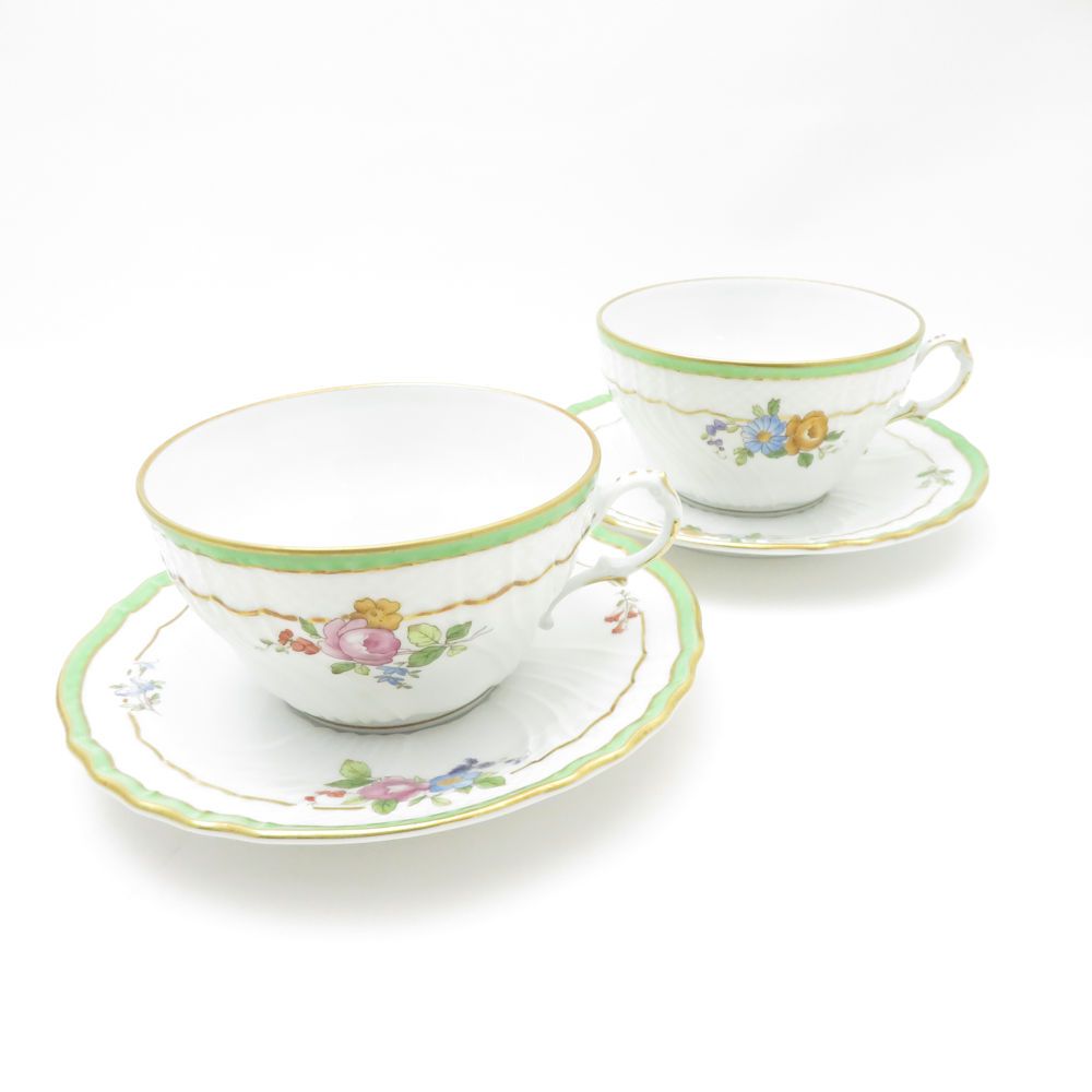 Richard Ginori リチャードジノリ エルバ ティーカップ＆ソーサー 2客 ペア SM4774H2