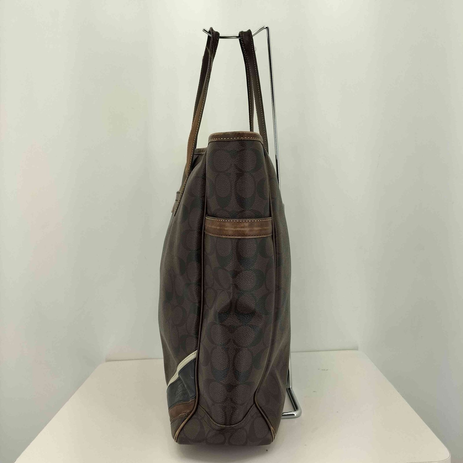 コーチ COACH シグネチャー ヘリテージ ストライプ トートバッグ