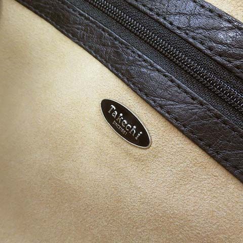 【美品✨大容量】TAKECHI 本革 オーストリッチ ハンドバッグ カデナ鍵付き 中古・古着通販】Takechi (タケチ) オーストリッチハンドバッグ