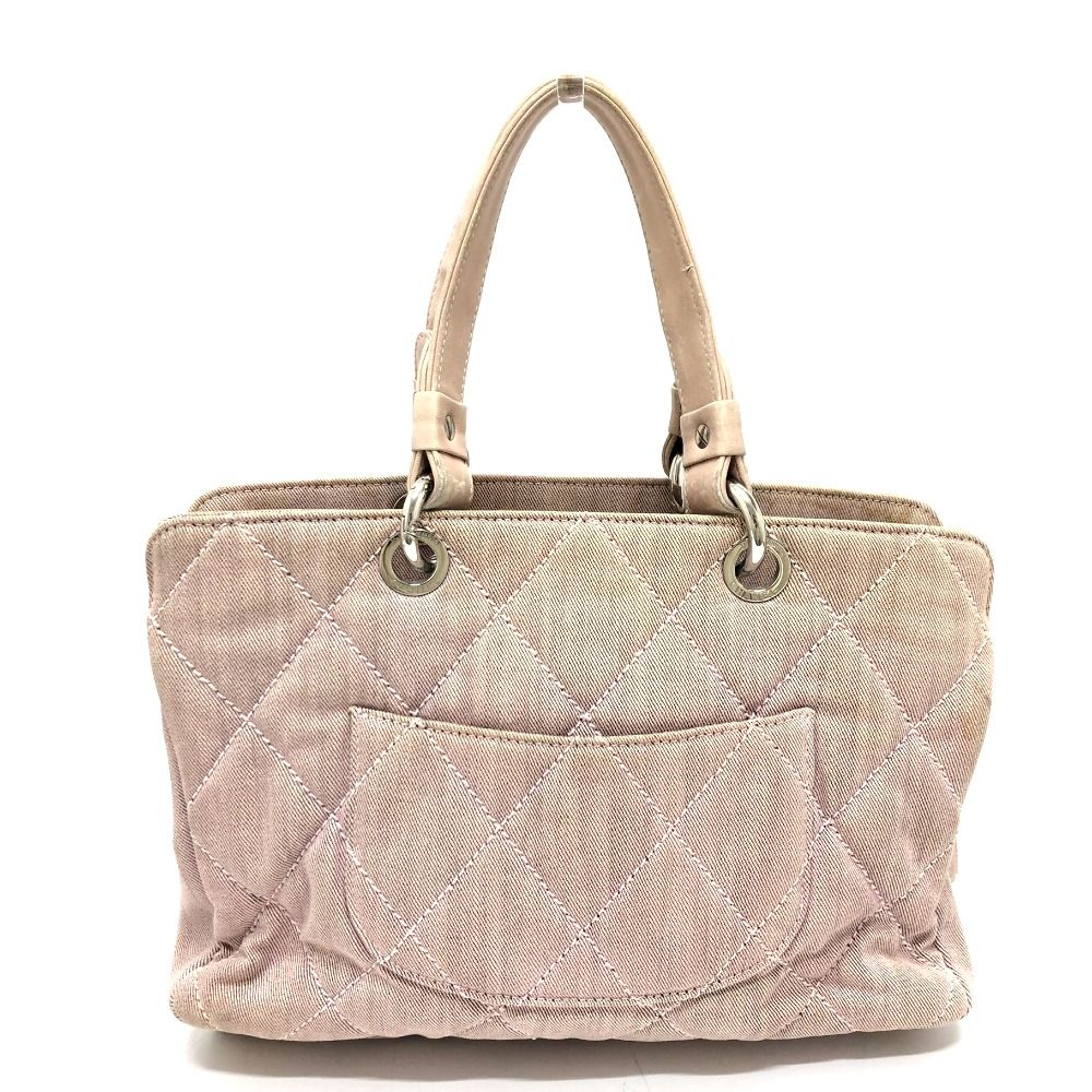 CHANEL シャネル トートバッグ マトラッセ コットンキャンバス