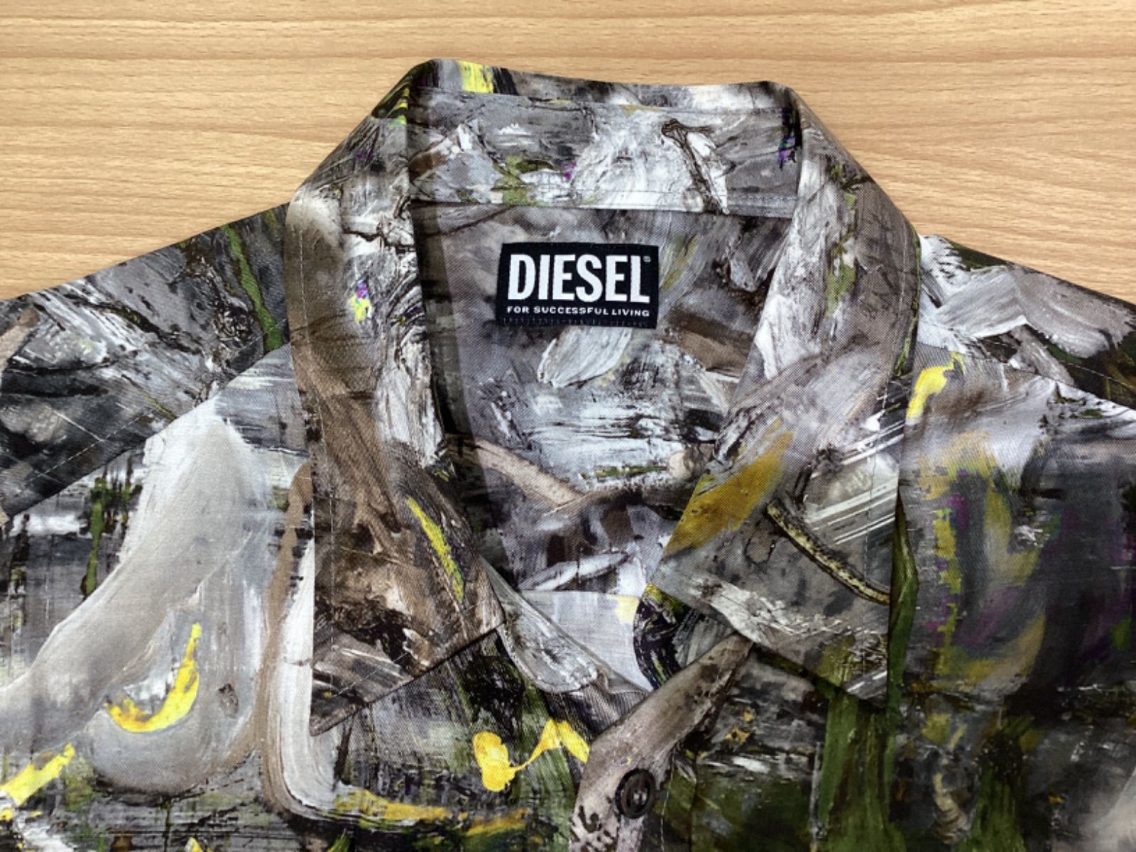 新作もいち早くお手元に！ TA247 DIESEL ディーゼル 総柄 マルチ オープン シャツ 【安心の国内正規商品】 