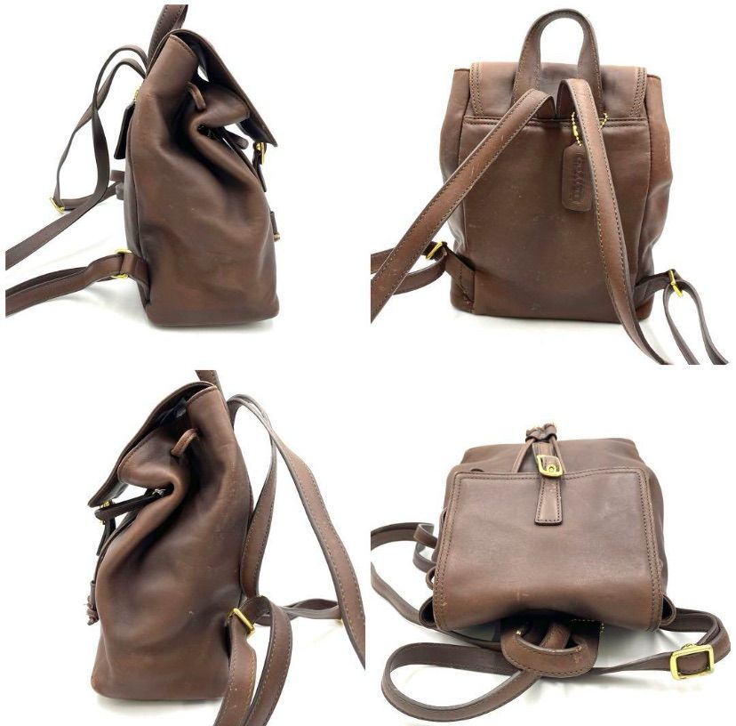 オールドコーチ リュックサック バックパック 9858 レザー ブラウン COACH コーチ オールドコーチ リュックサック バックパック9858