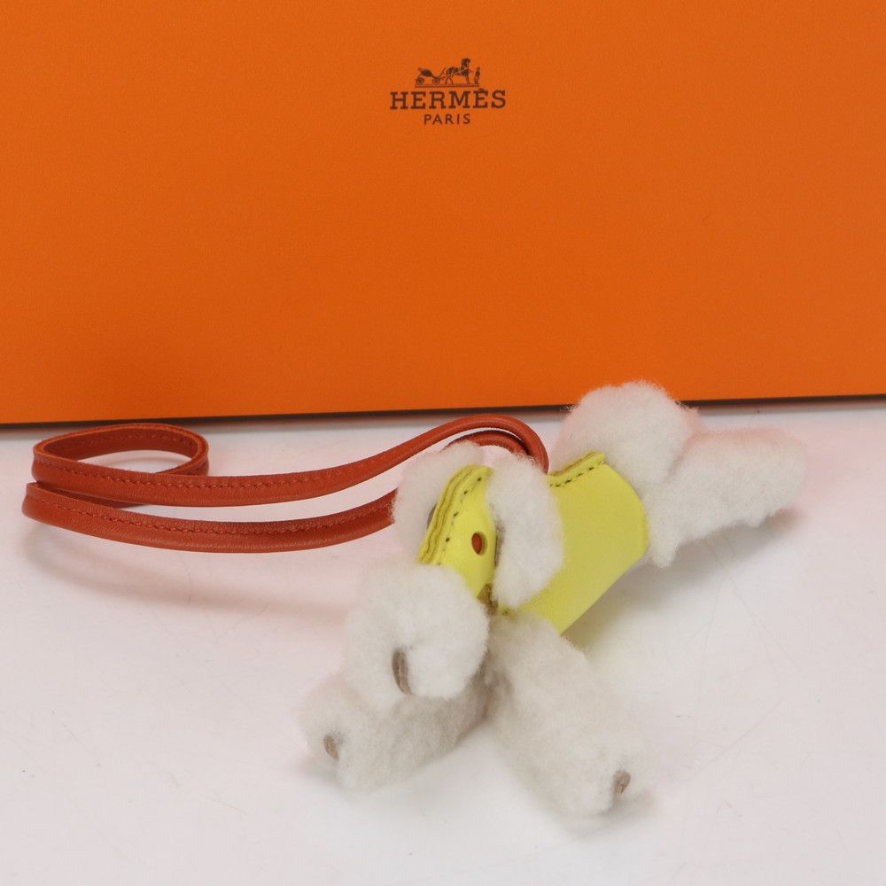 エルメス バディ オレンジ ポピー バッグ チャーム U刻印(2022年) エルメス バディ オレンジ ポピー バッグ チャーム U刻印(2022年)