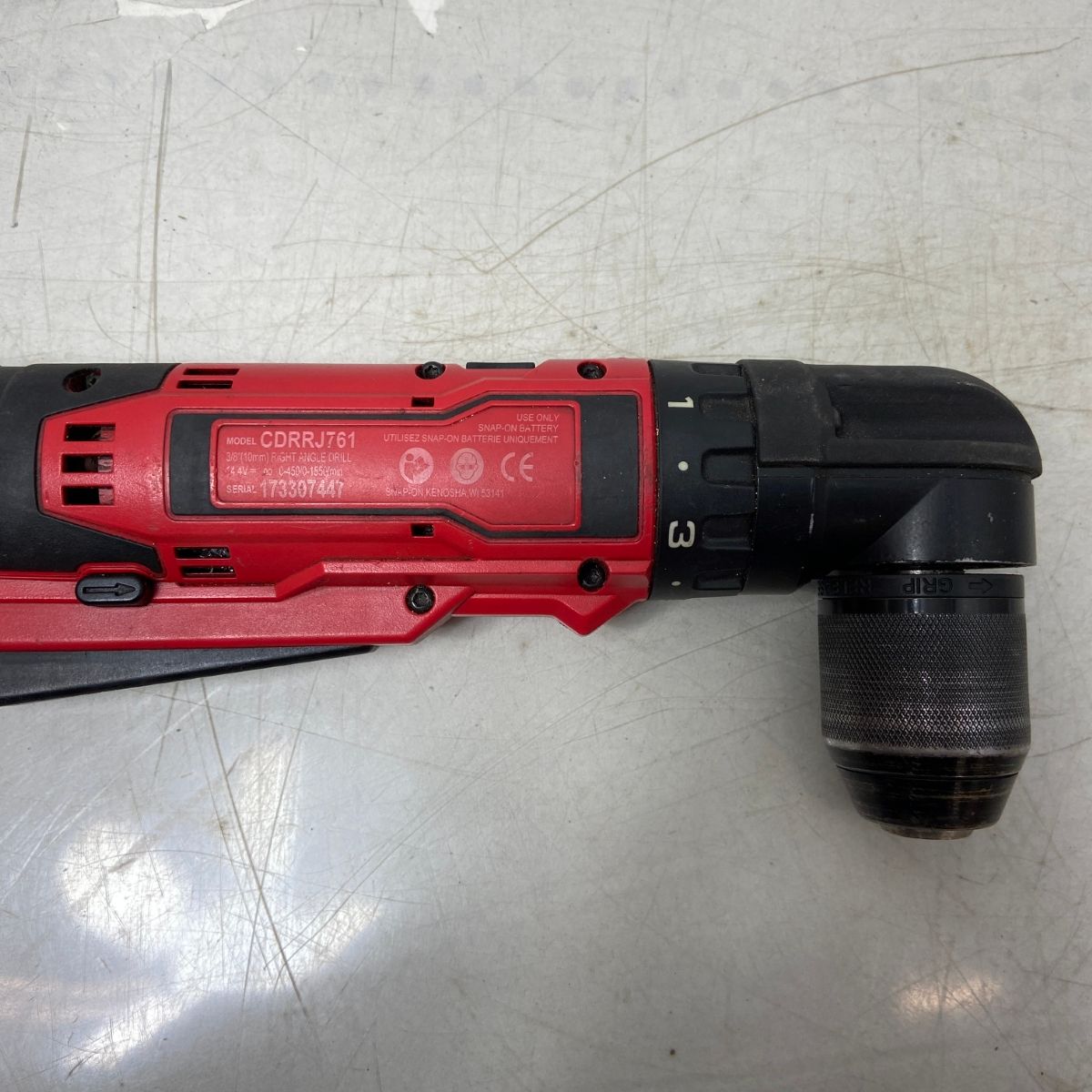 ΦΦSnap-on スナップオン 充電式アングルドリル CDRRJ761 レッド