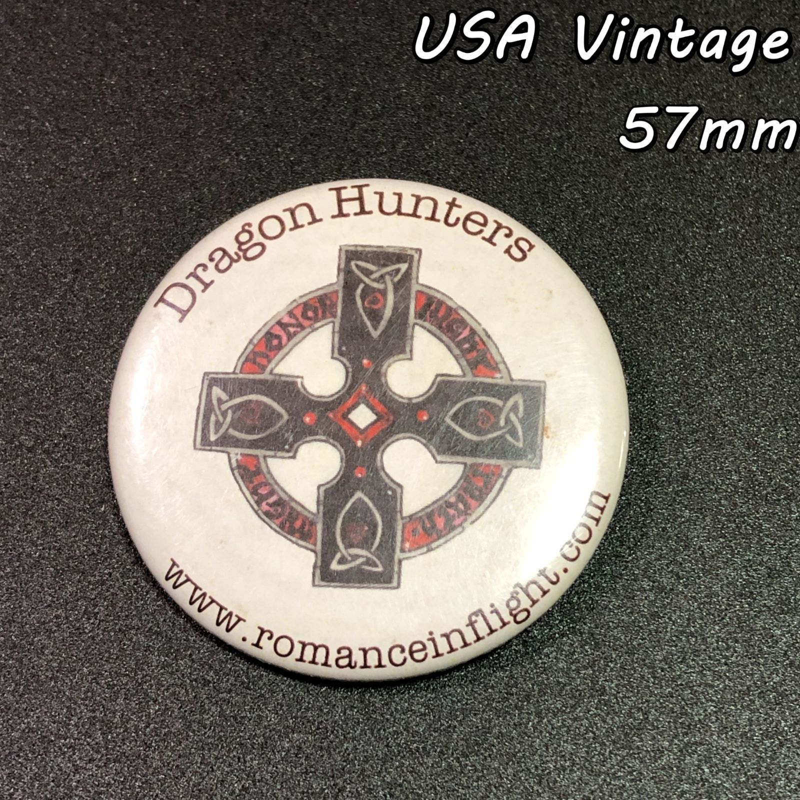 缶バッジ アメリカ 輸入雑貨 ビンテージ 57mm 『 ドラゴンハンターズ