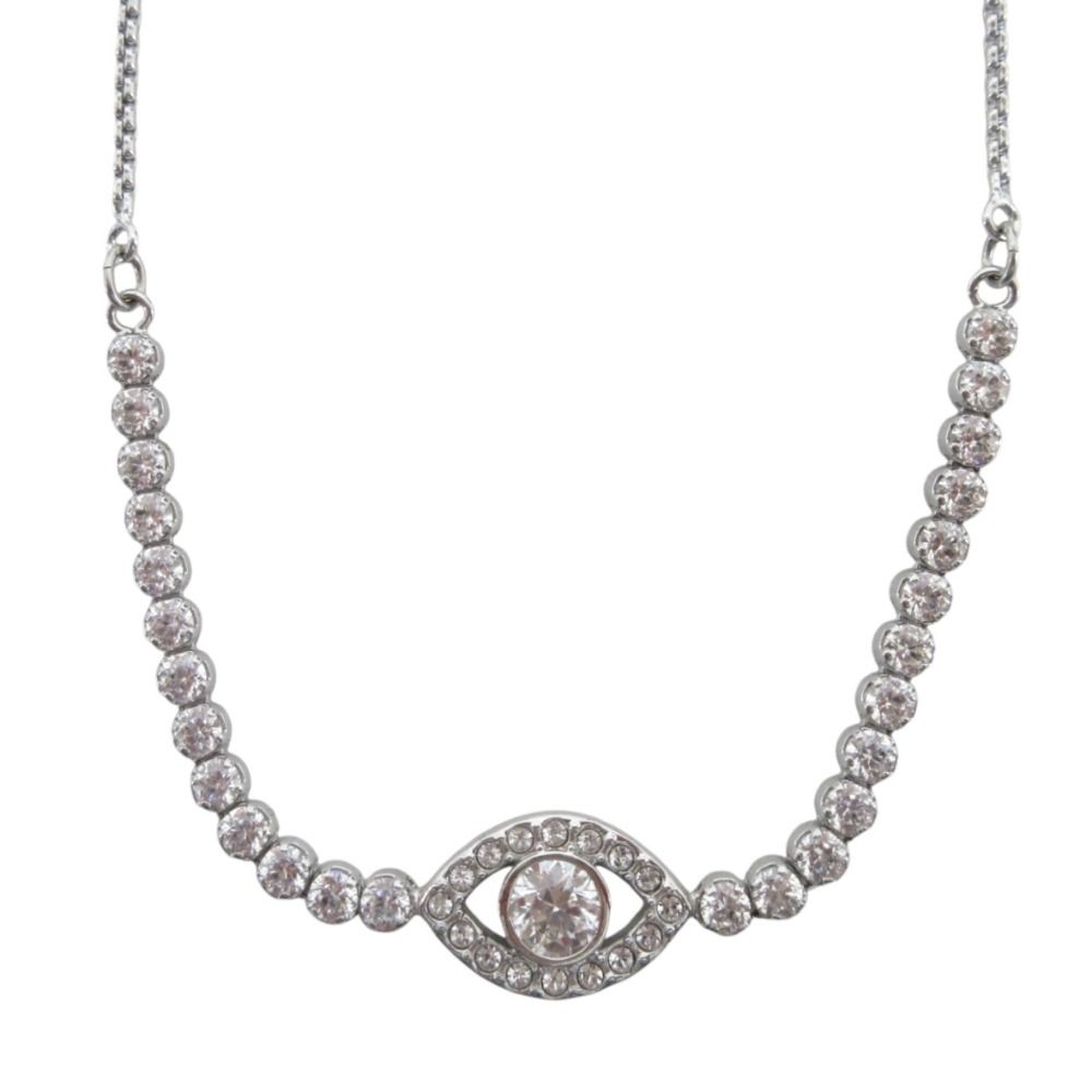 美品 Swarovski スワロフスキー イーブルアイ クリアクリスタル  