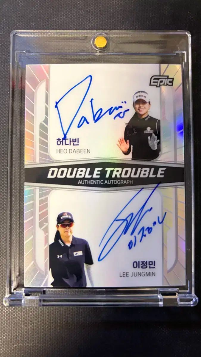 Klpga Epic LOVE YOURSELF 承 Her ダビン|イ ジョンミン デュアル オート カード