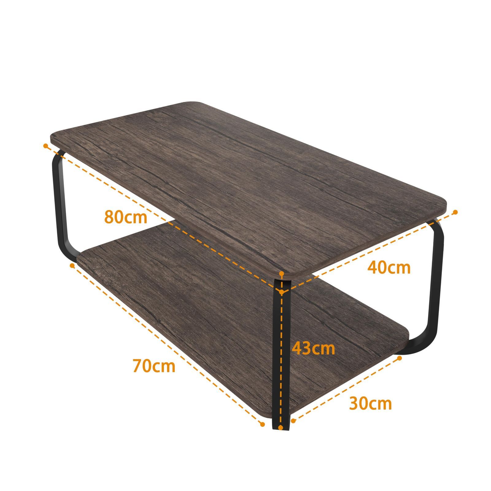 【特価商品】センターテーブル コーヒーテーブル リビング テーブル ローテーブル ルーム テーブル サイドテーブル XINYF R角保護 (グレー A80-40)