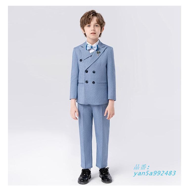 男の子 スーツ 卒業式 入学式 フォーマル キッズ 5点セット ジュニアスーツ 子供 yan 5 a 992483