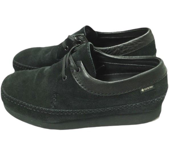 Clarks クラークス Weaver GTX ウィーバー ゴアテックス UK 7 25.5 cm BLACK SUEDE モカシン スエード ブーツ GORE-TEX シューズ g 23521