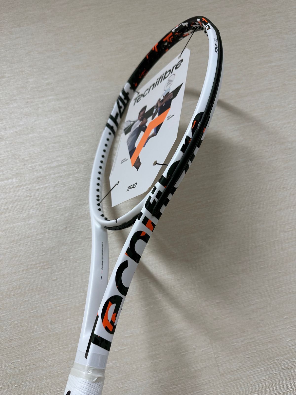 新品ガット付 テクニファイバー tf40 290 グリップ3 薄グリップ交換 Tecnifibre tf40 290 グリップ3 薄グリップ交換 新品ガット付 テクニ
