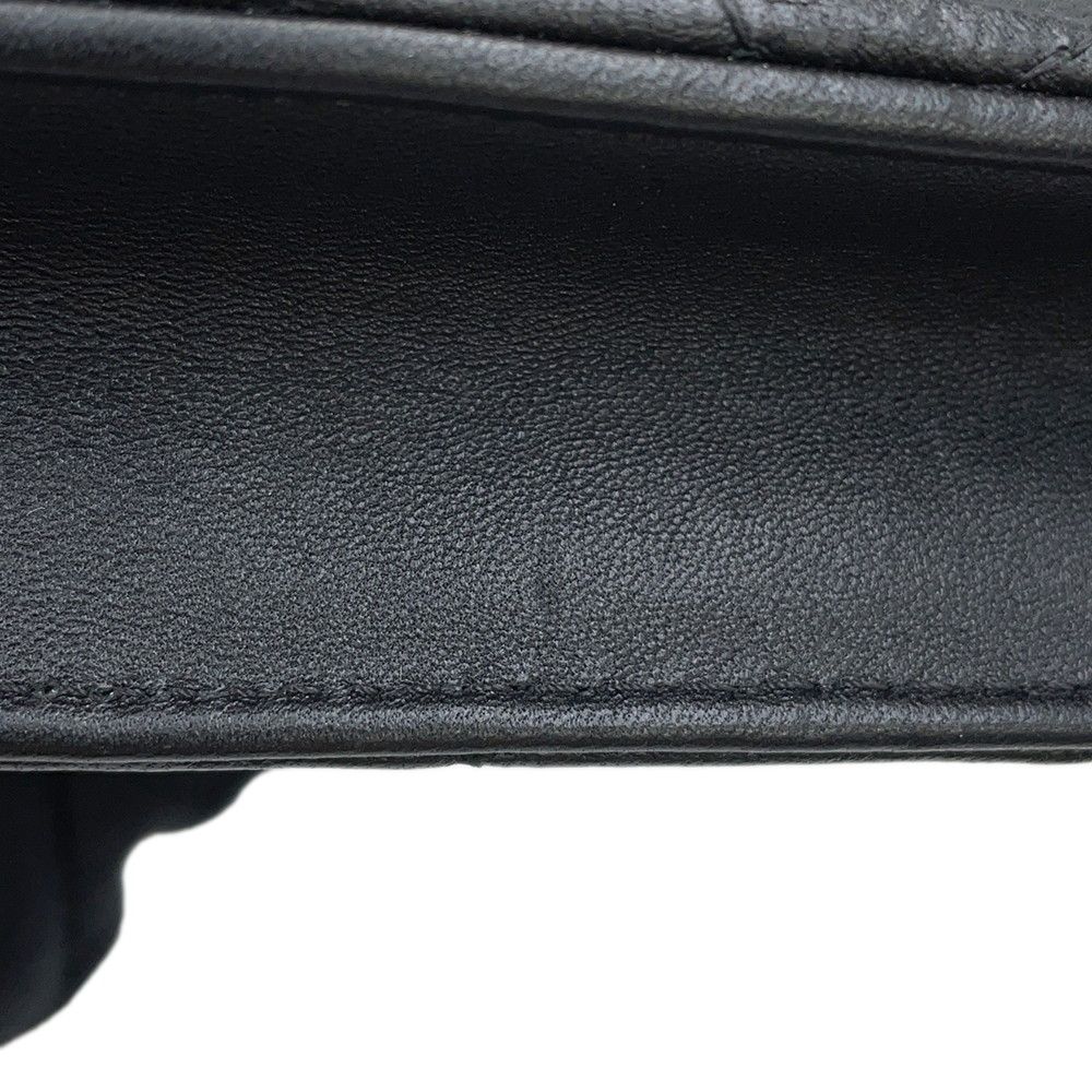 シャネル チェーンウォレット モナコシリーズ マトラッセ ココマーク ラムスキン AP3076 CHANEL 財布 黒 NICORILABO_COM