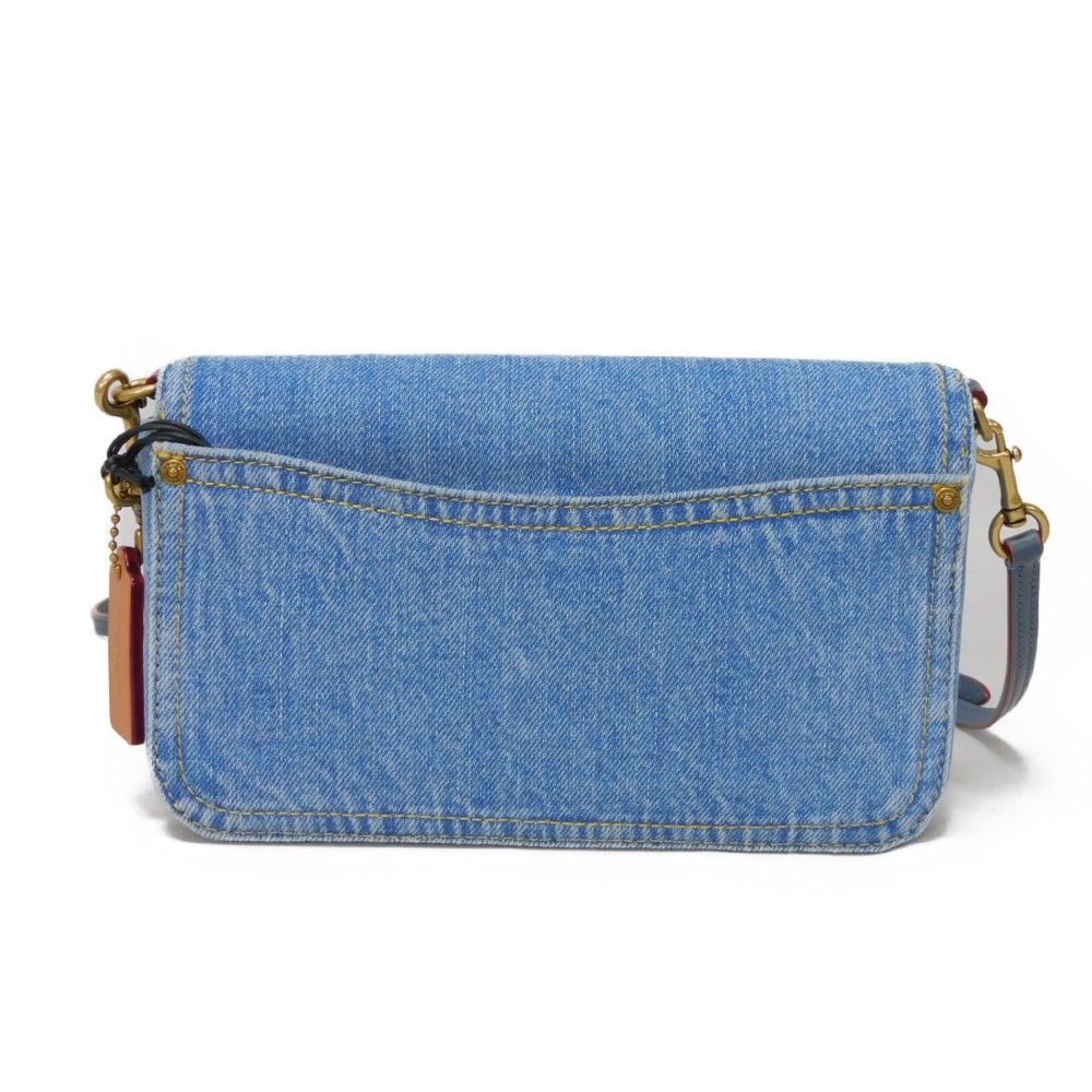 COACH コーチ ヘイデン クロスボディ 現行 デニム カーフ Cマーク 