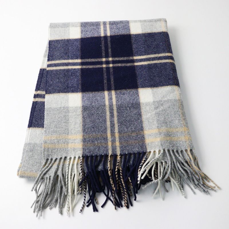 グレンプリンス マフラー ラムウール チェック | [Glen Prince